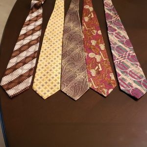 Five men ties.